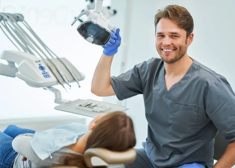 Patient resting comfortably in a dental chair between treatment sessions